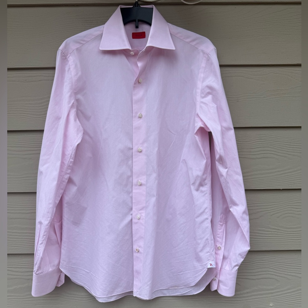 Isaia Light Pink Dress Shirt